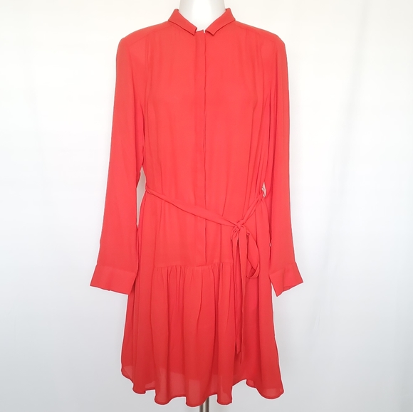 Banana Republic Crepe Button Down Shirt Dress - Picture 2 of 8